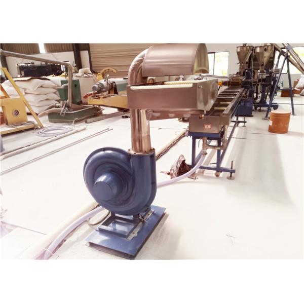 Low Noise Twin Screw Compounding Extruder , PP / PE Plastic Extrusion Machine