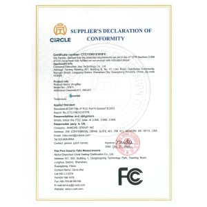 Shenzhen Jiayi Technology Co., Ltd. Certifications