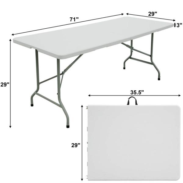 10 Ft Adjustable Height Banquette Table Restaurant Square Camp 6 X 2