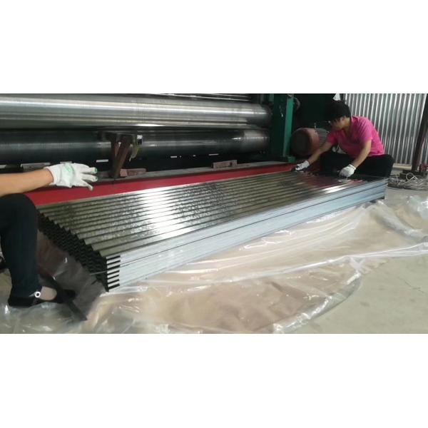 Corrugated Cold Formed Steel Roof Tiles Feeding Width 900 Or 750mm