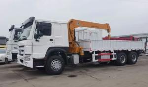 ZZ1257N3641W Used Howo Truck 371 Crane 6x4 6000kg - 20000kg Capacity