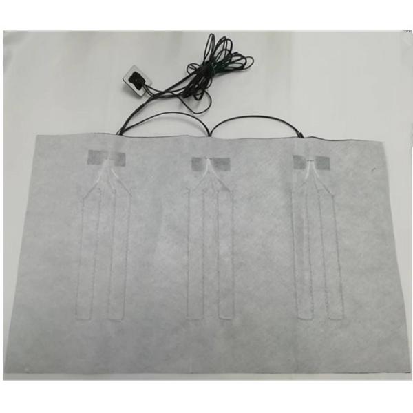 Carbon Fiber Heating Pad 31x49cm Rechargeable Micro USB Plug For Seat Cushion