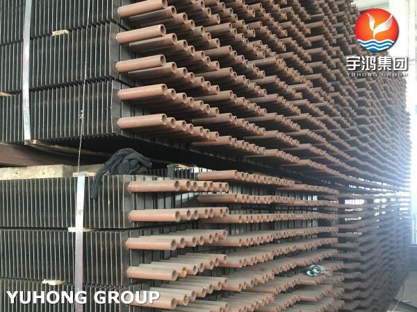 ASME SA312 TP347 Serrated Square Fin Tube Welded For Cracking Units