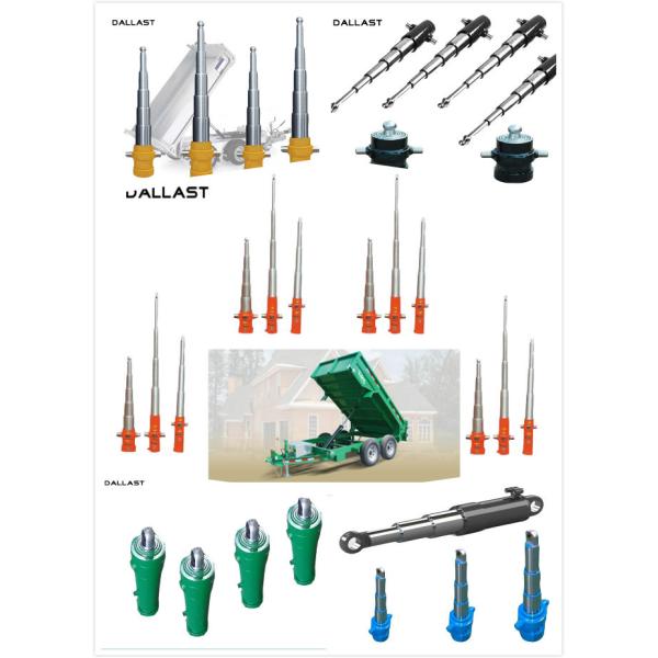 ISO 9001 Certification Telescopic Hydraulic Ram FC Multistage Side Dumper