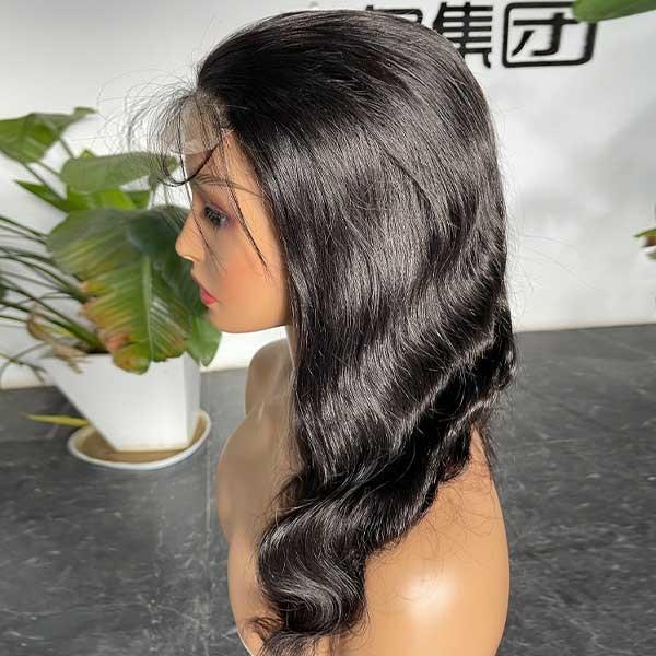 10A Front Human Hair Lace Wig Brazilian Body Wave 32 Inch Custom