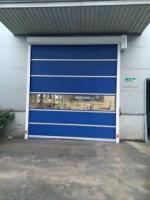 Porte rapide industrielle en tissu PVC 0,75W Porte à rouleaux automatique