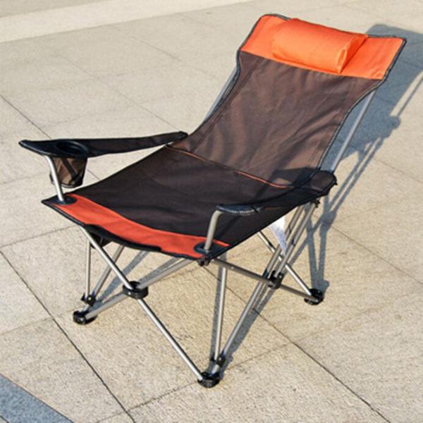 Adjustable Reclining Outdoor Folding Chair Outdoor Fishing Gear Portable With Armrests