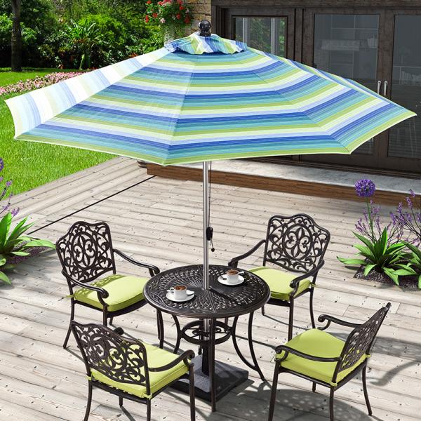 QZS-02 Seven Square Aluminum Umbrella Patio Umbrella Cast Table Umbrella Garden Parasol