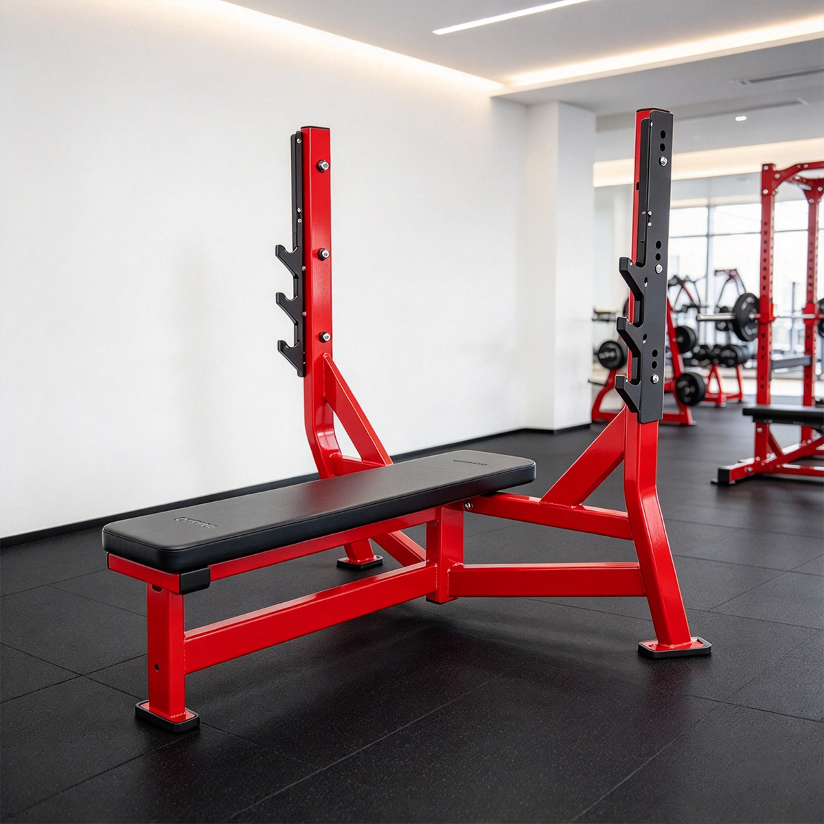 Olympic Flat Press Steel Plate Loaded Chest Press Machine for Commercial Gym Training