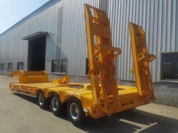 Camions à remorque à trois et quatre axes CIMC à semicouche basse