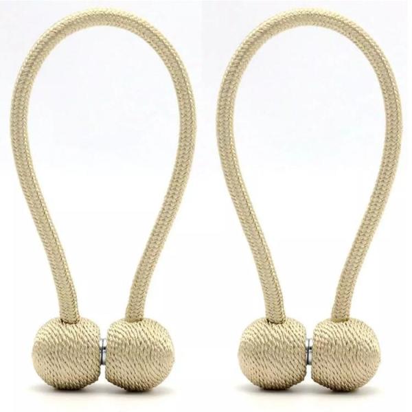 Furniture Waterproof Polyester Ball Curtain Tiebacks