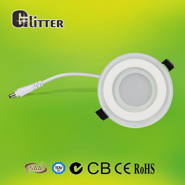 Italian design round SMD 3014 7w 100*100mm glass downlight with CE, CB, GS, SAA certificate