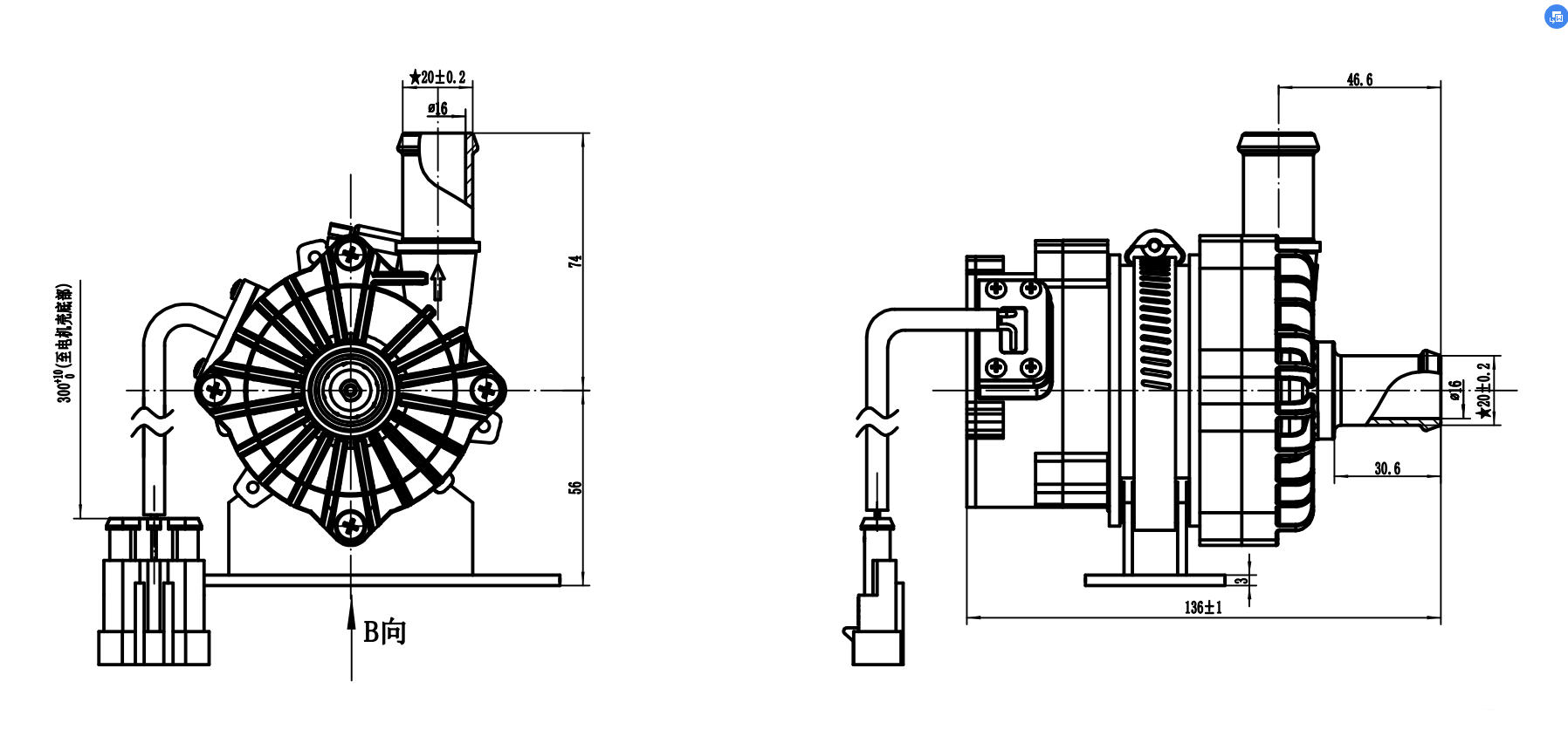 12V/24V водяная помпа управлением BLDC электротранспортов PWM для системы охлаждения кораблей