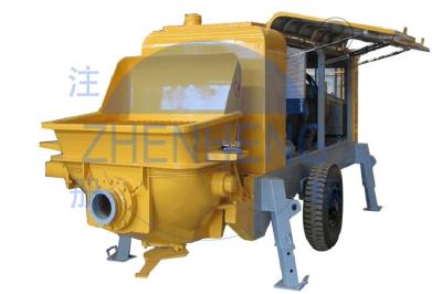 Small 60m3 / H Concrete Piston Pump , Easy To Operate Mobile Concrete Mixer