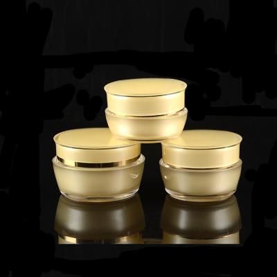 Empacotamento cosmético superior de creme cosmético dos recipientes cosméticos plásticos acrílicos dos frascos e das garrafas do projeto agradável