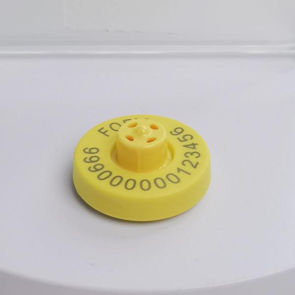 ICAR Certified 134.2kHz FDX-B RFID Electronic Ear Tag With 320N Tension For Livestock Identification And Animal Tracking