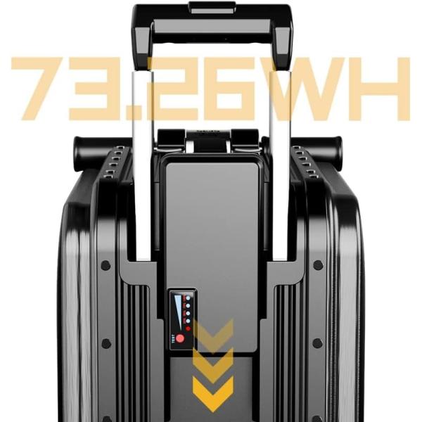 Умный багажный чемодан 26L, легкий электрический багажный скутер для путешествий с цифровым замком, водонепроницаемым и легким