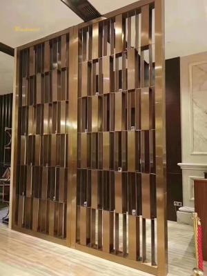 Gold Decorative Metal Privacy Screens 30mm Thickness ODM Available