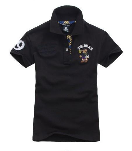 Breathable Cotton POLO T Shirts For Men American Style / Embroidering Logo Available