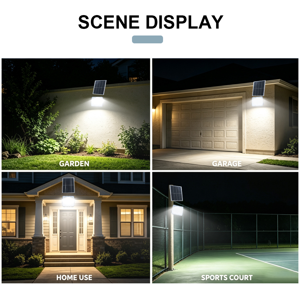 TK20‑H LED Solar Flood Light, New‑Generation White‑Chassis Split Solar Floodlight, IP65 Waterproof, Remote & PIR Sensor, CCT/RGB Optional, Home & Medium‑Project Outdoor Solar Lighting