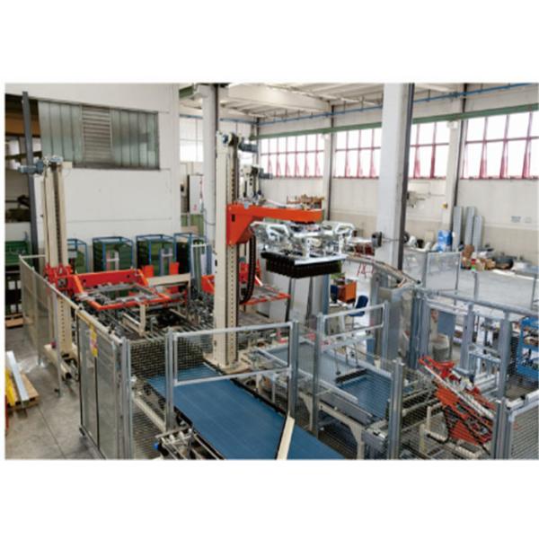 Blue Food Sterilization Equipment Glass Bottles Palletizer 12000 Bottles / Hour