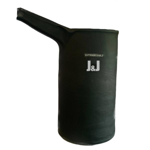 Silicon Carbide Graphite Crucible With Pouring Nozzle Cylindrical Shape