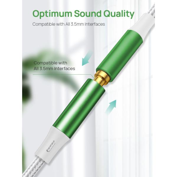 OEM 0.5M Stereo Aux Cable SGS Lightning To Auxiliary Cable