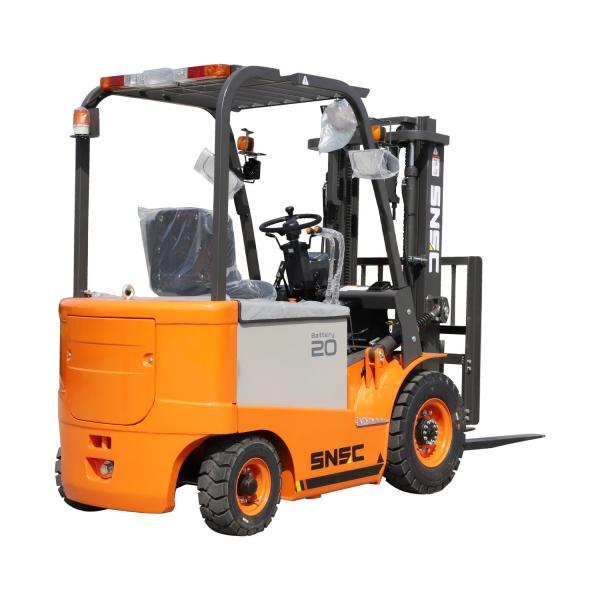 2.5 Ton Electric Forklift Lift Height 3000-5000mm LED Lights for Material Transport