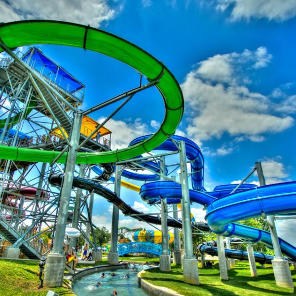 Indoor Commercial Water Park Equipment Fiberglass Slide Tube For Adult