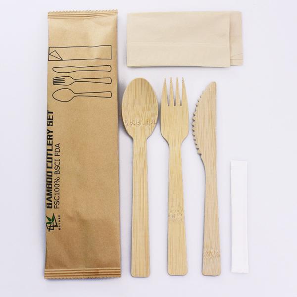 Bamboo Tableware Set with Customized A Grade Package Size 33.00cm * 18.50cm * 15.30cm