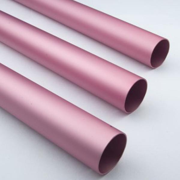 O rosa anodizou/o filme de alumínio redondo da oxidação tubo da oxidação acima de 10 Um