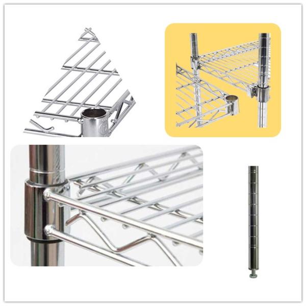 5 Shelf Kitchen Classified Storage Rack Large Capacity Wire Shelving