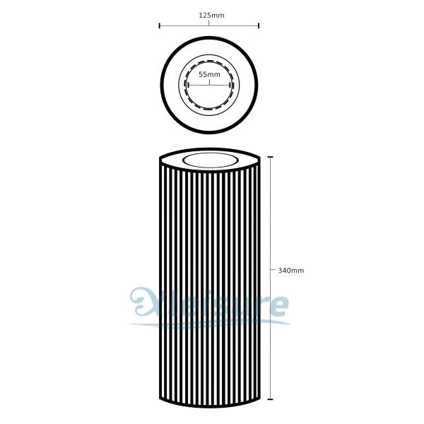 Небольшой патрон фильтра бассейна, фильтры патрона для обслуживания спа низкого