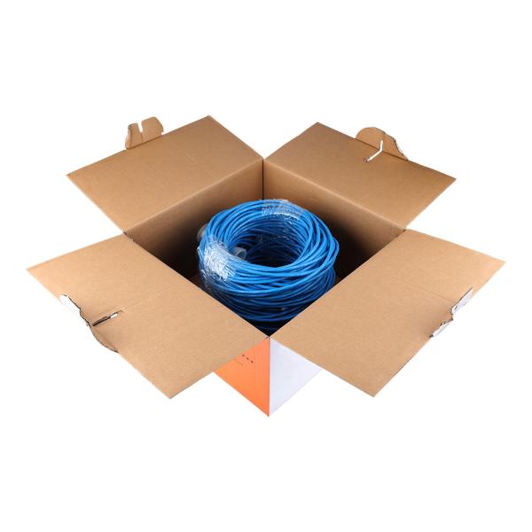 Чистый медный кабель Lan 305m кота 6 4 пары 2 паров 24awg 1000ft 0,56 теста пропуска Utp