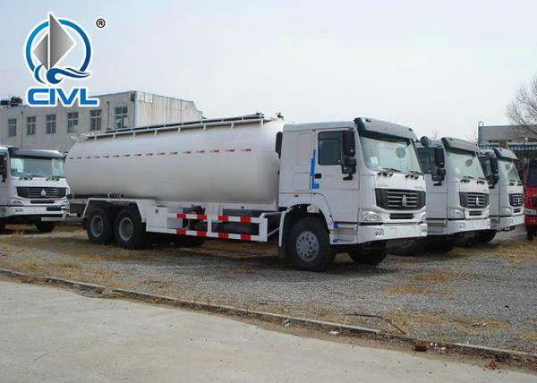8x4 30CBM Dry Bulk Cement Powder Tank Liquid Tanker Truck Manual Transmission