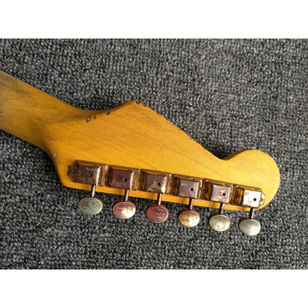 High Quality The new handmade remains ST SRV electric guitar,Do old electric guitar,Real photo,Free shipping