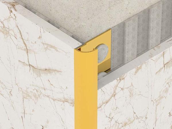Brushed 2.0mm Stainless Steel Tile Trim Strip For Round Custom