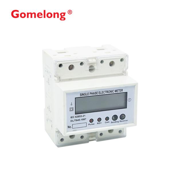 DDS5558 Single Phase Din rail Remote control Modbus Energy Meter With Relay