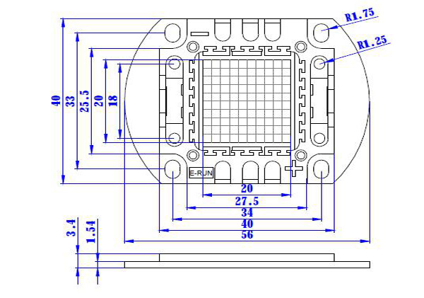 30W СИД наивысшей мощности RGB полного цвета 45 mil с r 620nm - 630nm, g 520nm - 530nm, B460nm - 470nm
