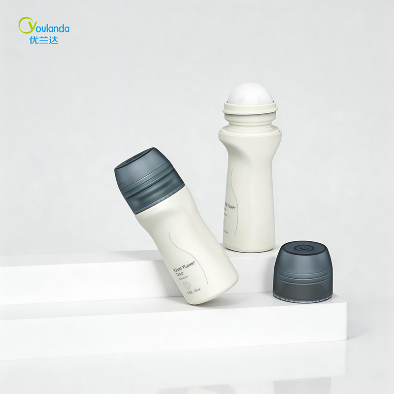 30ml Slender Roll On Bottle Cute Plastic Roller Ball Bottle Refillable Travel Essential Oil