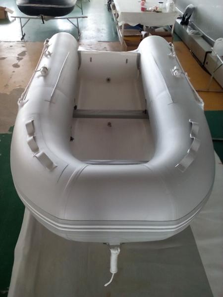Portable Fishing Boats 300cm PVC , Folding Rib Boat With Folded Fiberglass Hull