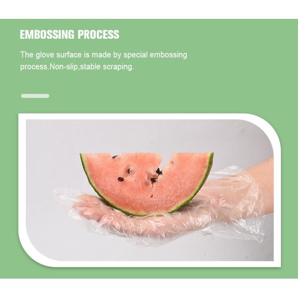 Прозрачные пластиковые перчатки для одноразового использования