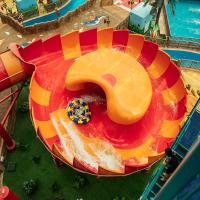 Nouvelle conception de pièces de toboggan de parcs aquatiques commerciaux en fibre de verre, pièces de toboggan en forme de bol aquatique à vendre