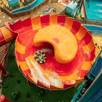 Nouvelle conception de pièces de toboggan de parcs aquatiques commerciaux en fibre de verre, pièces de toboggan en forme de bol aquatique à vendre