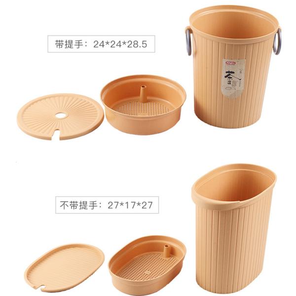 Hotel Room Kitchen Office Tea Leaves Plastic Dustbin Bucket