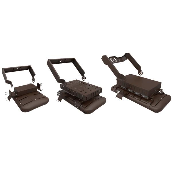 1200W LED Sports Field Lighting / ETL DLC 480V Airport Flood Light For North American