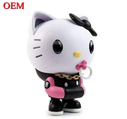 Fabricant de jouets OEM plastique mignon Mini dessin animé Kitty chat jouets pour enfants