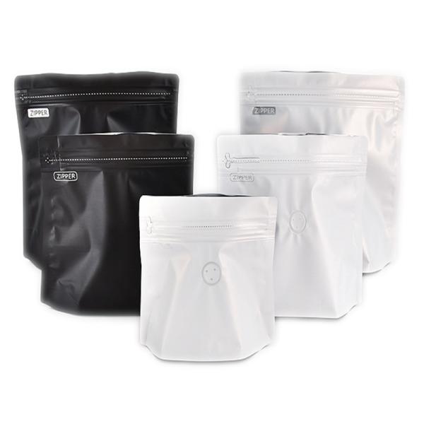 Custom Printing Coffee Pouch Coffee Bag with one way Degassing Valve Pull tab Zipper
