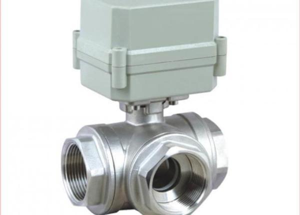 Stainless Steel Sanitary Control Valves , Pneumatic Actuated Ball Valve Welded Connection Type
