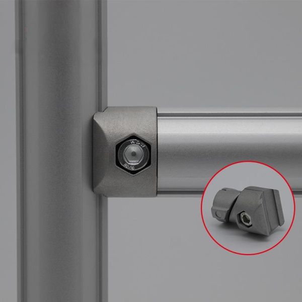 DYJ19-B01 Industrial Profile Lean Pipe Connector Workbench Joint Accessories Aluminum Straight Internal Joint